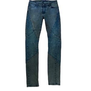 BROCKENBOW Magda Puzzle Skinny Medium Waist Army Cloud Jeans Size 30